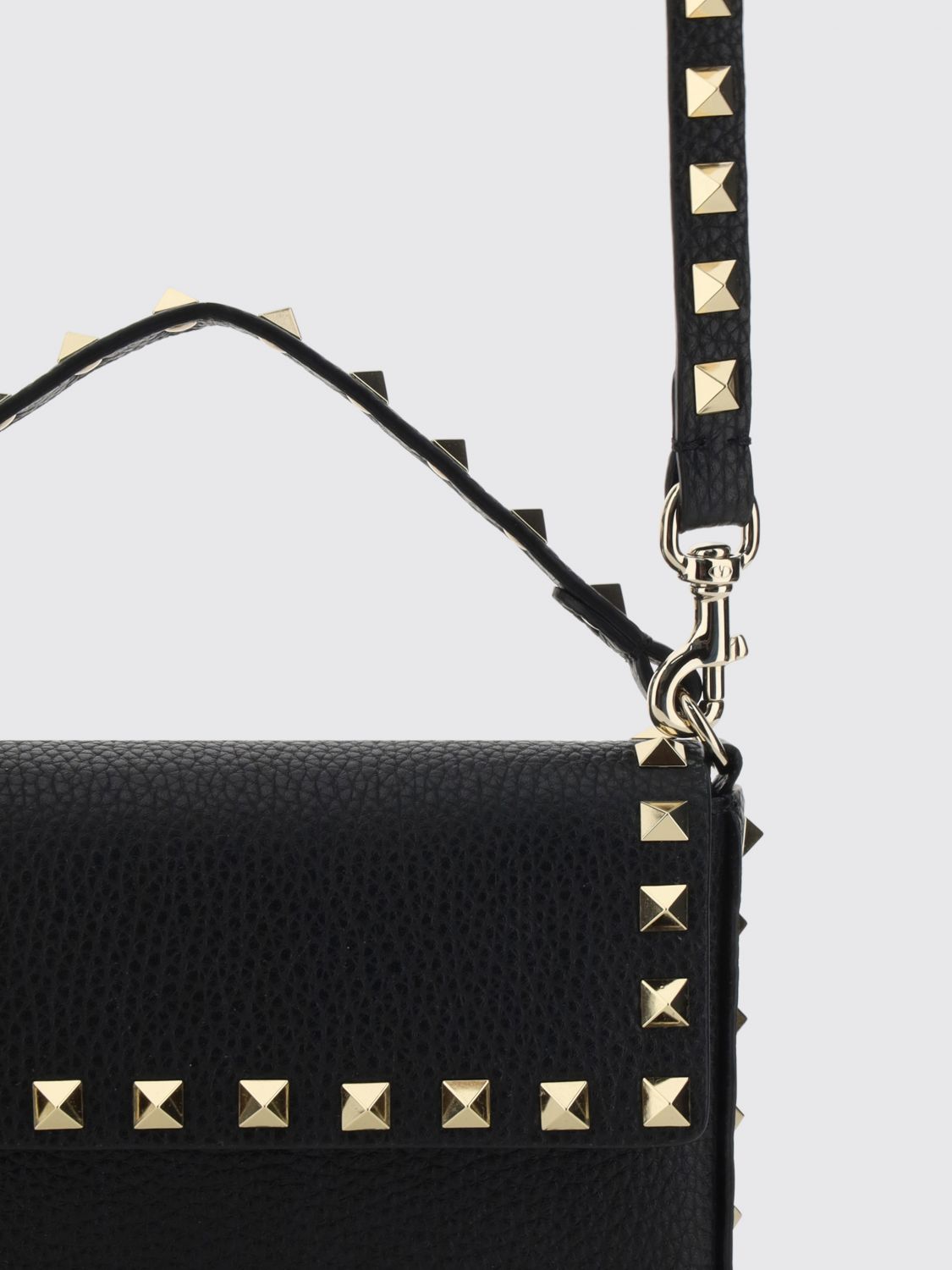 rockstud studded calf leather mini handbag