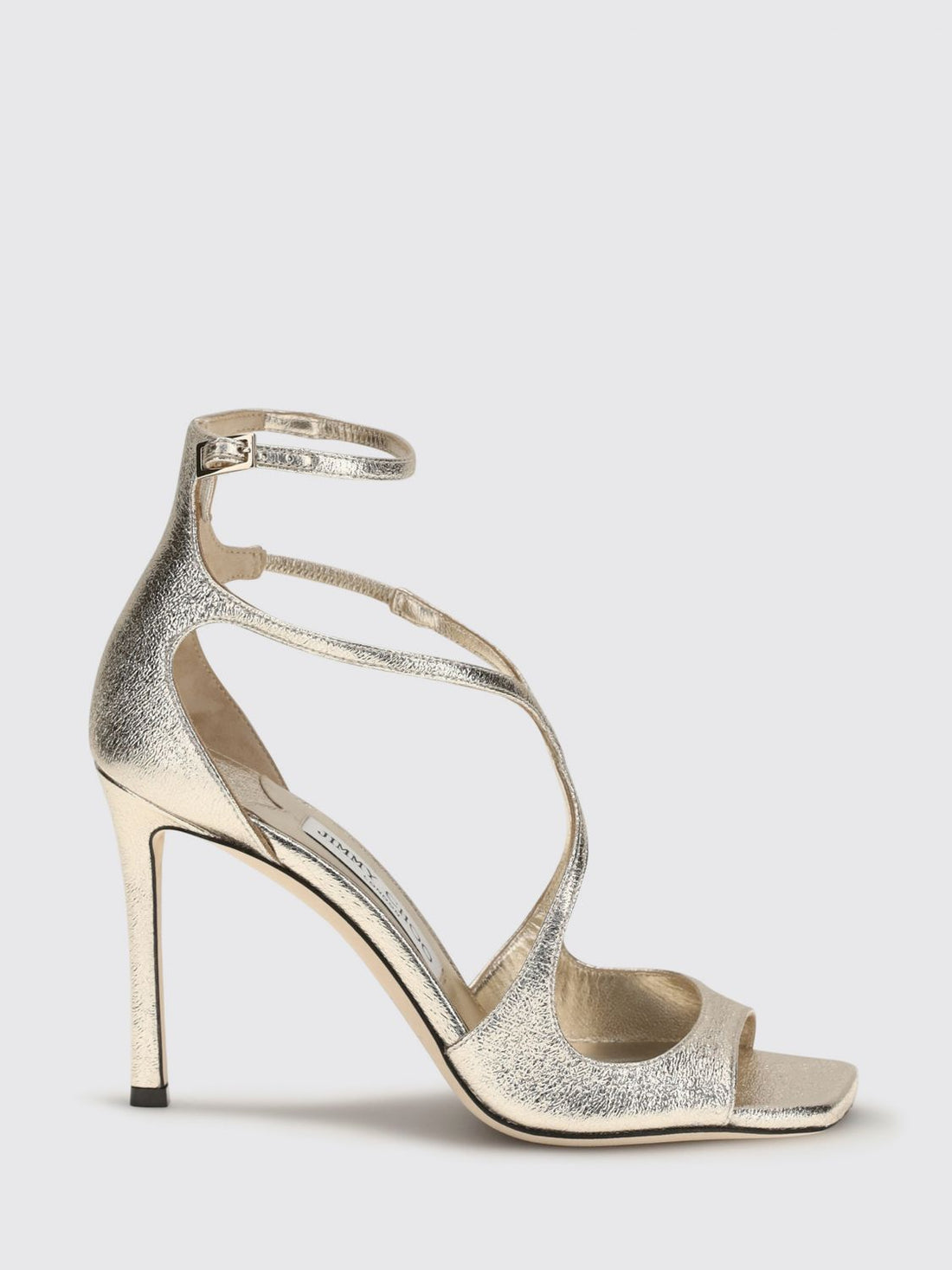 JIMMY CHOO 36 azia laminated nappa high stiletto heel sandals