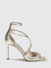 azia laminated nappa high stiletto heel sandals