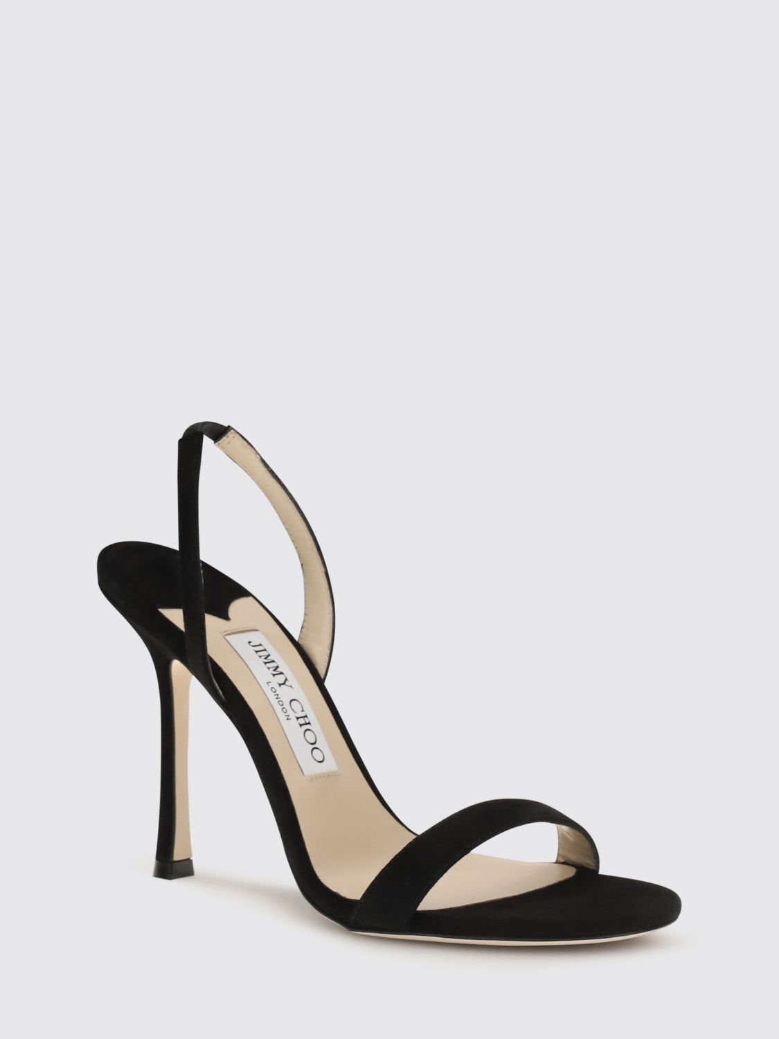 jenn suede high heel slingback sandals