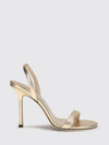 jenn laminated leather high heel slingback sandals