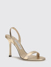 jenn laminated leather high heel slingback sandals