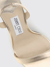 jenn laminated leather high heel slingback sandals