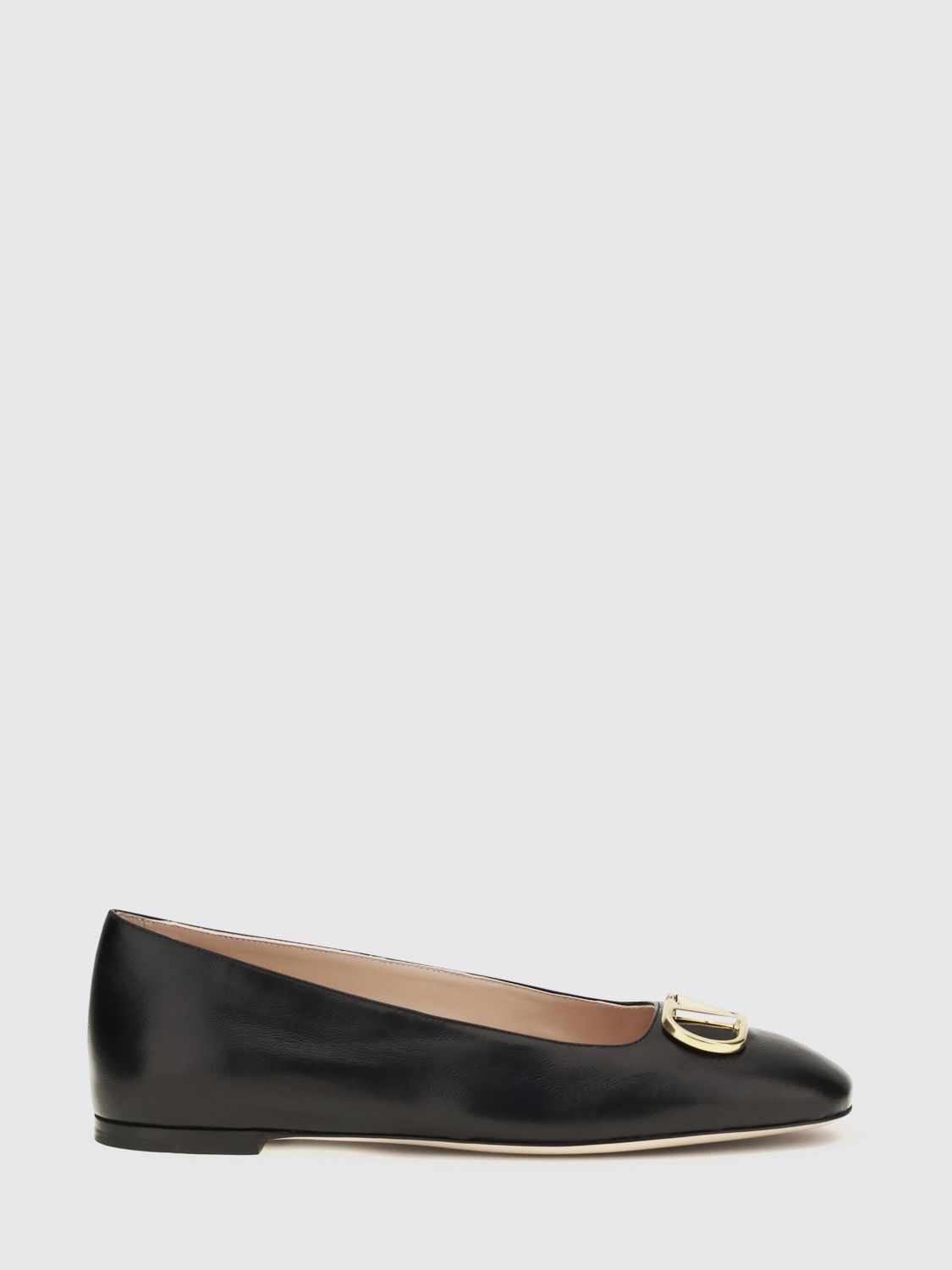 vlogo signature smooth calf leather ballet flats