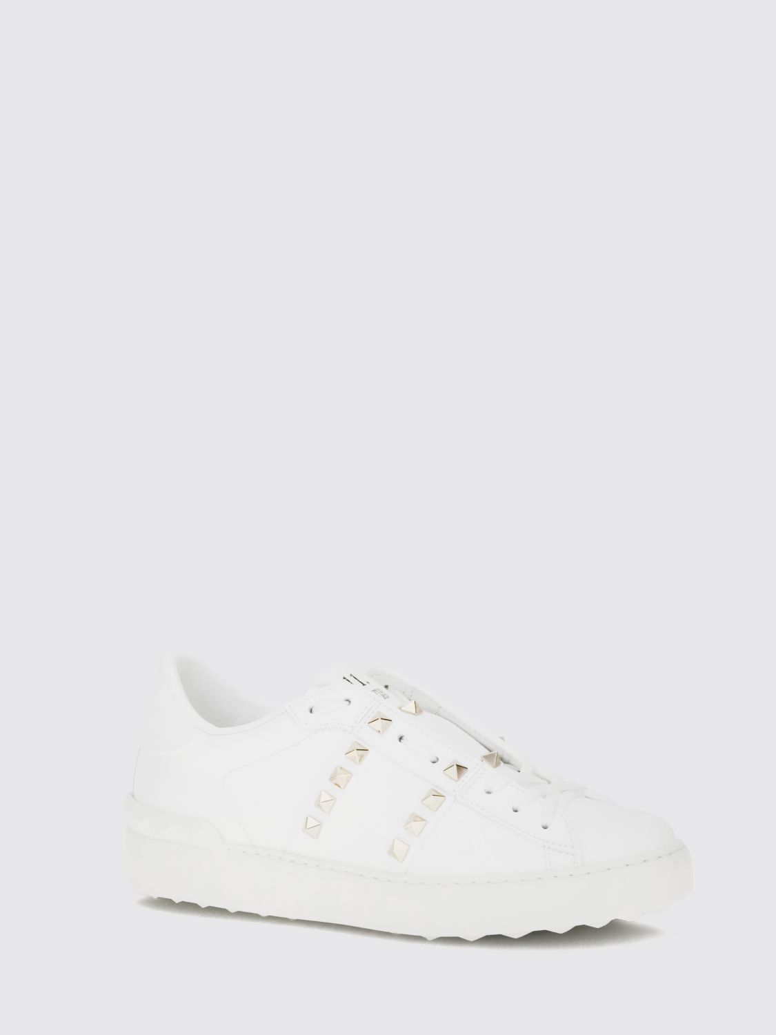 rockstud untitled low-top trainers in calf leather with studs