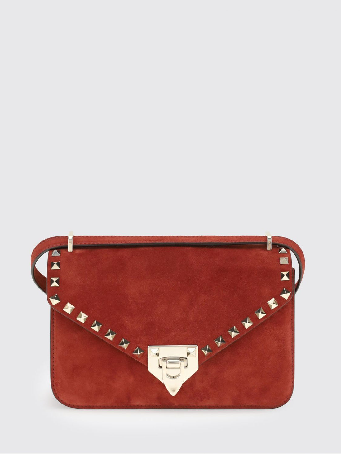 VALENTINO GARAVANI OS rockstud suede mini crossbody bag with studs