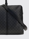gg monogram canvas travel bag with leather handles