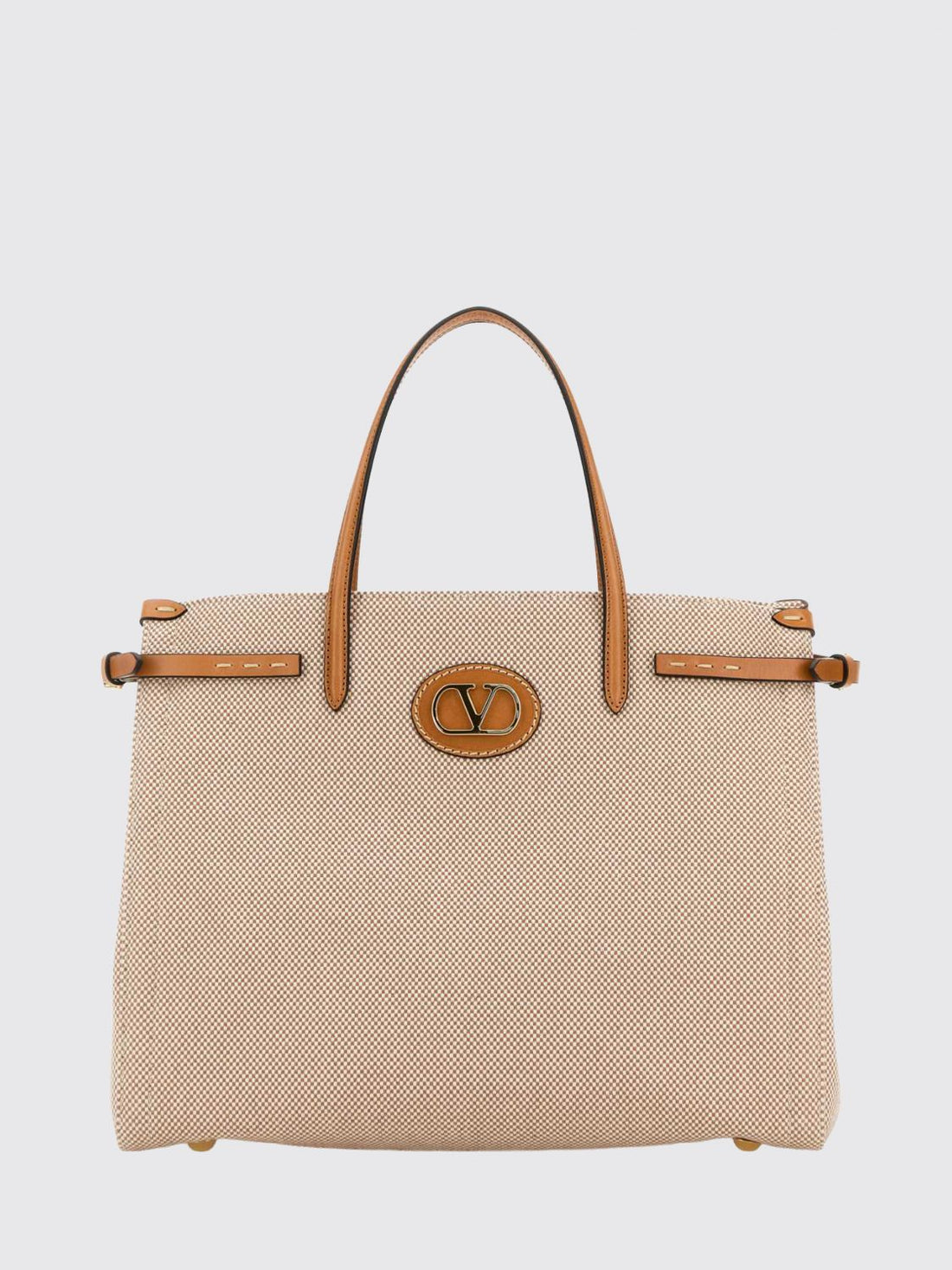 VALENTINO GARAVANI OS antibes canvas tote bag with vlogo signature monogram