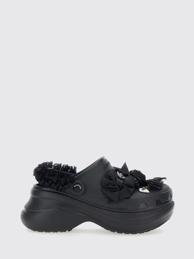 x crocs jibbitz eva mules with platform and decorative studs