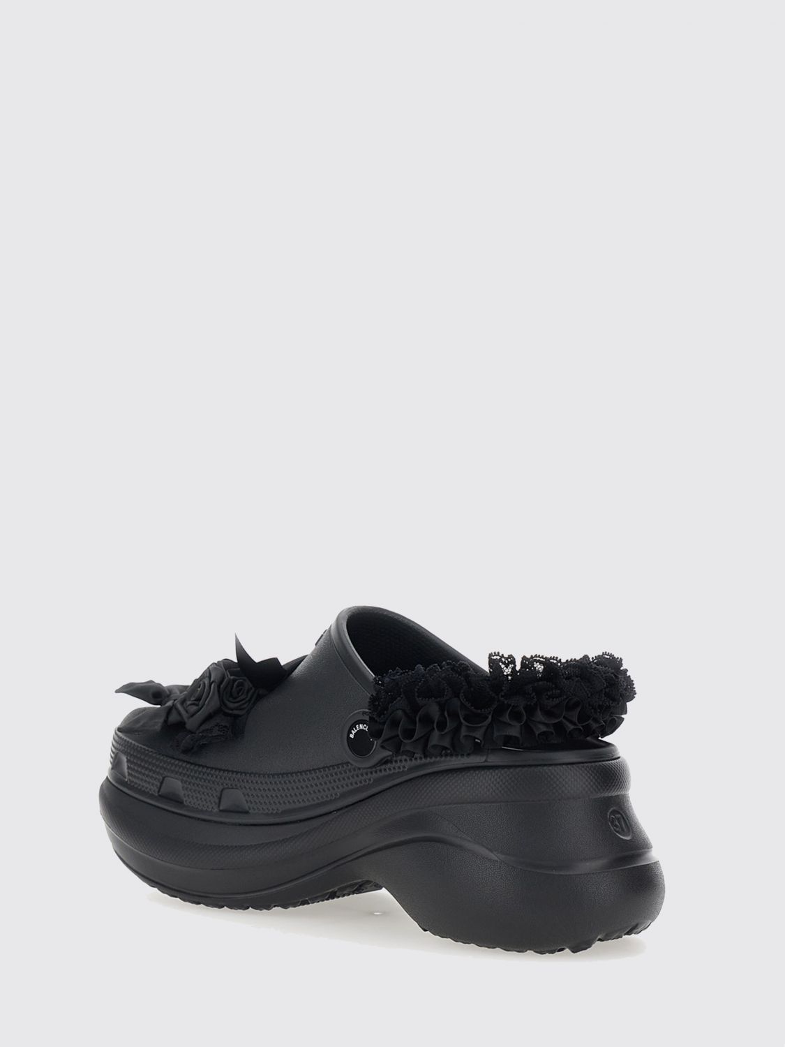 x crocs jibbitz eva mules with platform and decorative studs