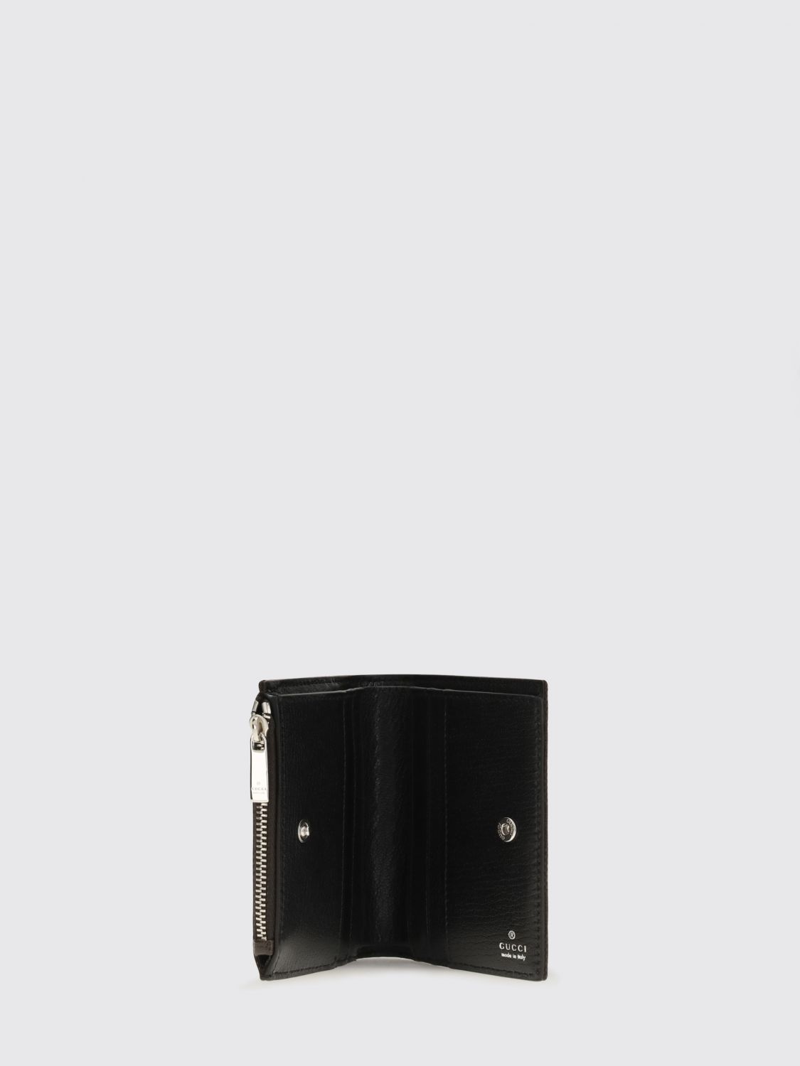 gg monogram jacquard fabric bifold wallet