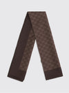square silk twill foulard with gg monogram pattern