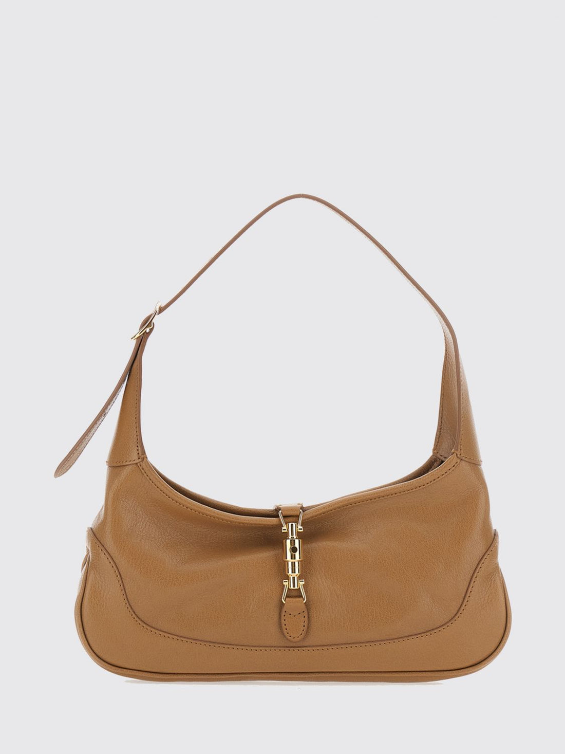 GUCCI OS jackie slim nappa leather shoulder bag with clasp closure