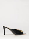 vlogo signature leather mule sandals with stiletto heel