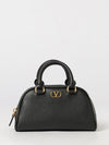 vlogo signature mini bowling bag in grained leather