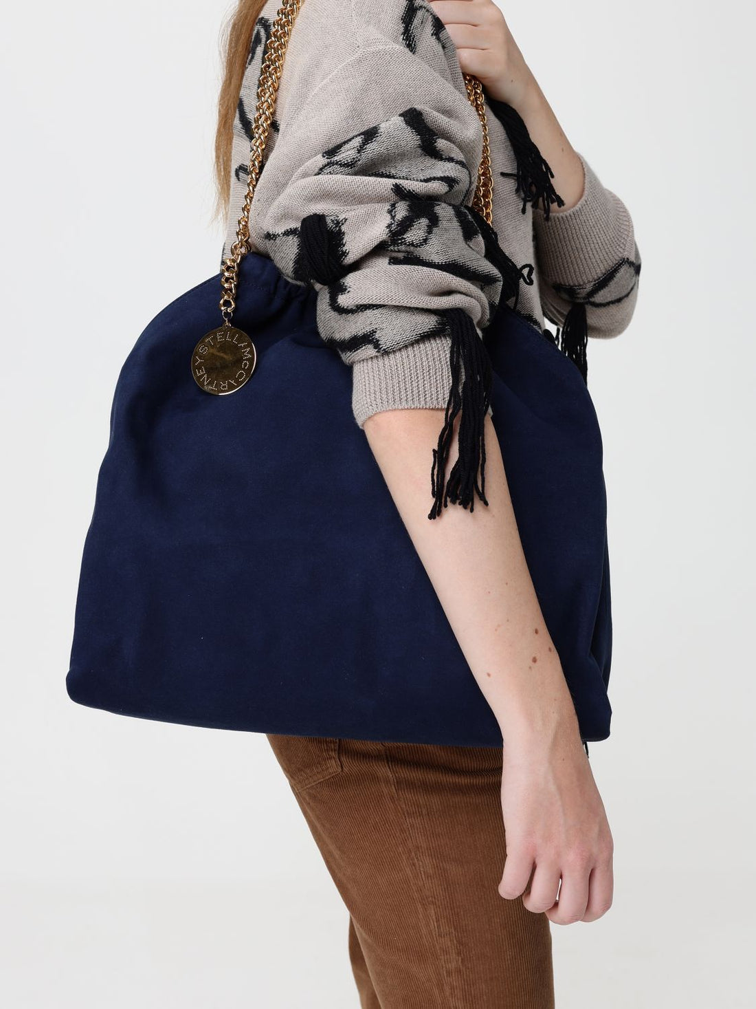 STELLA MCCARTNEY OS falabella synthetic leather shoulder bag with chain