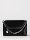 falabella mini satin bag with beads and chain