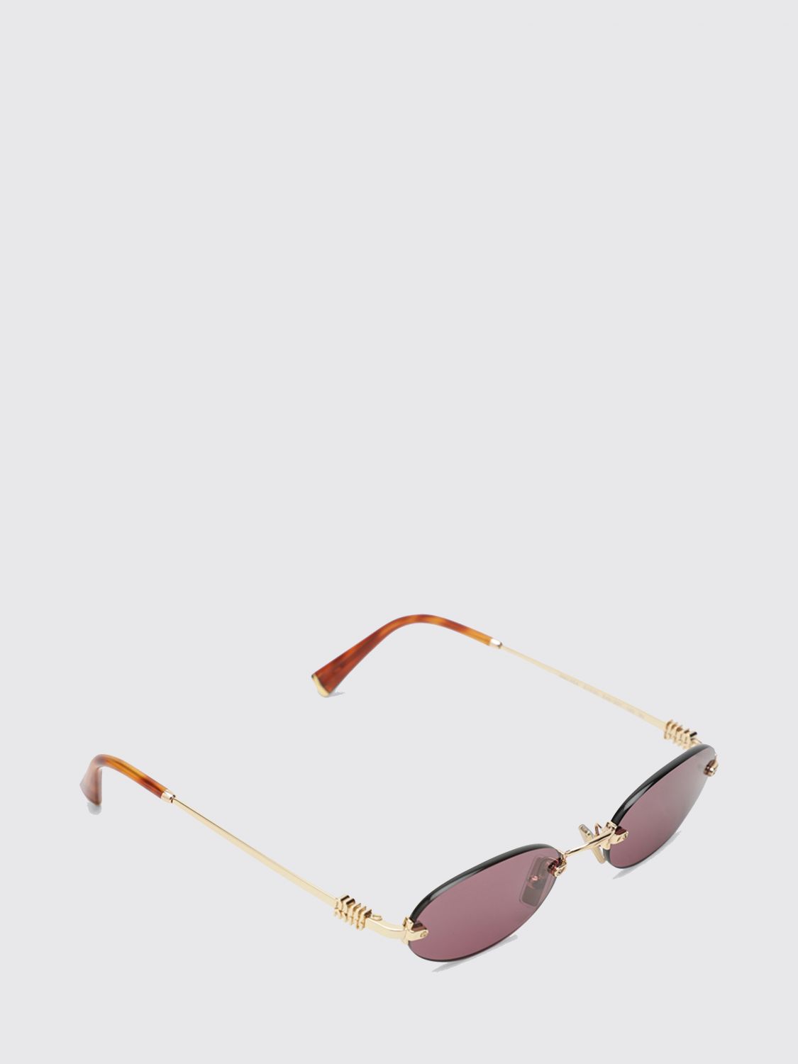 cat-eye metal sunglasses with logo