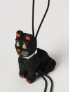 futurist cat animal-shaped keychain in wool felt