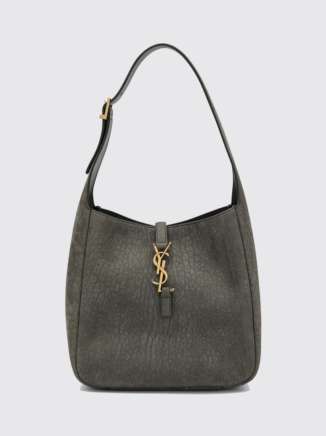 SAINT LAURENT OS le 5 à 7 hammered leather shoulder bag with ysl monogram