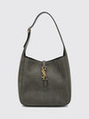 le 5 à 7 hammered leather shoulder bag with ysl monogram