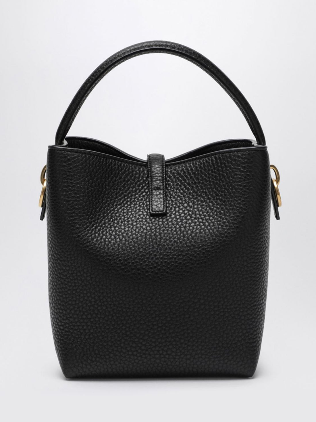 SAINT LAURENT OS le 37 grained leather bucket bag with ysl monogram
