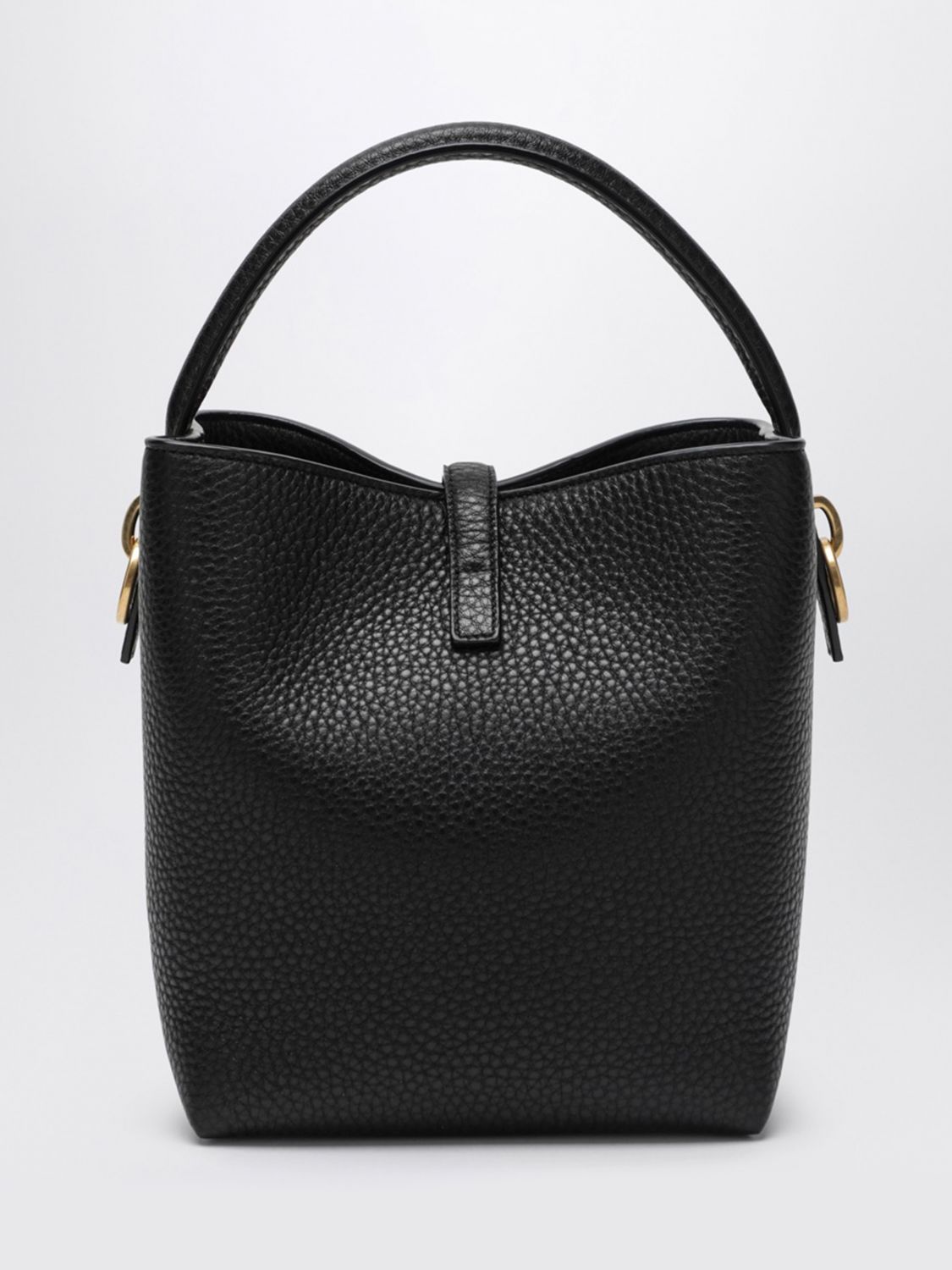 le 37 grained leather bucket bag with ysl monogram