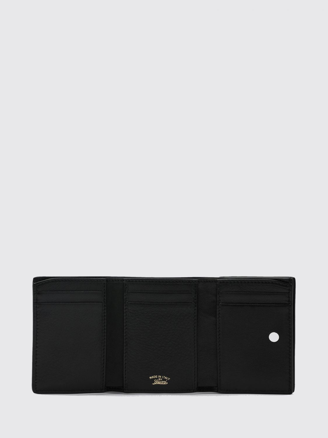 horsebit calfskin wallet with web detail