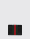 horsebit calfskin wallet with web detail