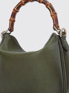 diana mini grained leather bag with bamboo handle and gg logo