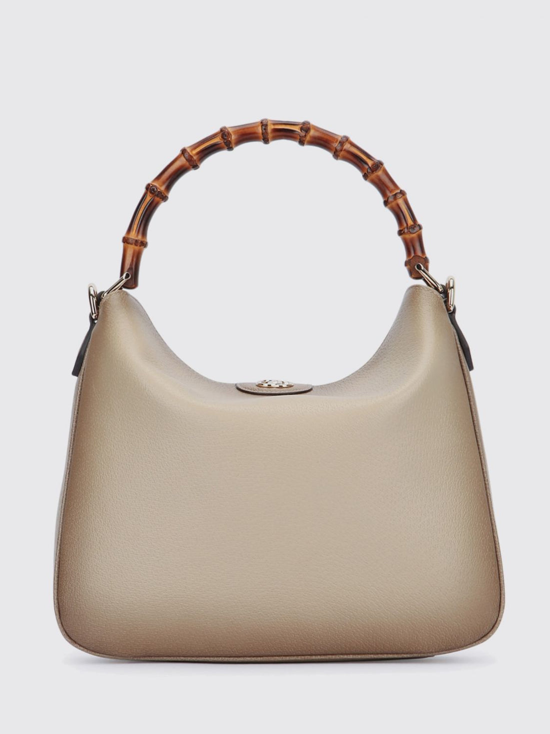 GUCCI OS diana grained leather handbag with bamboo handle and gg logo