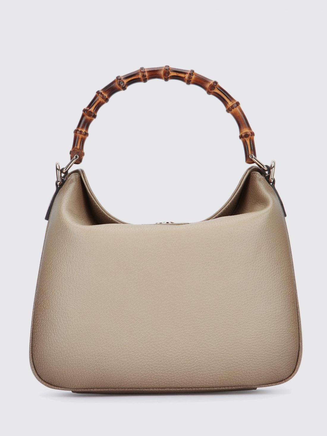 GUCCI OS diana grained leather handbag with bamboo handle and gg logo