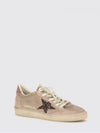 ball star suede trainers with glitter logo