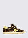 super-star animal print calfskin and pony hair sneakers