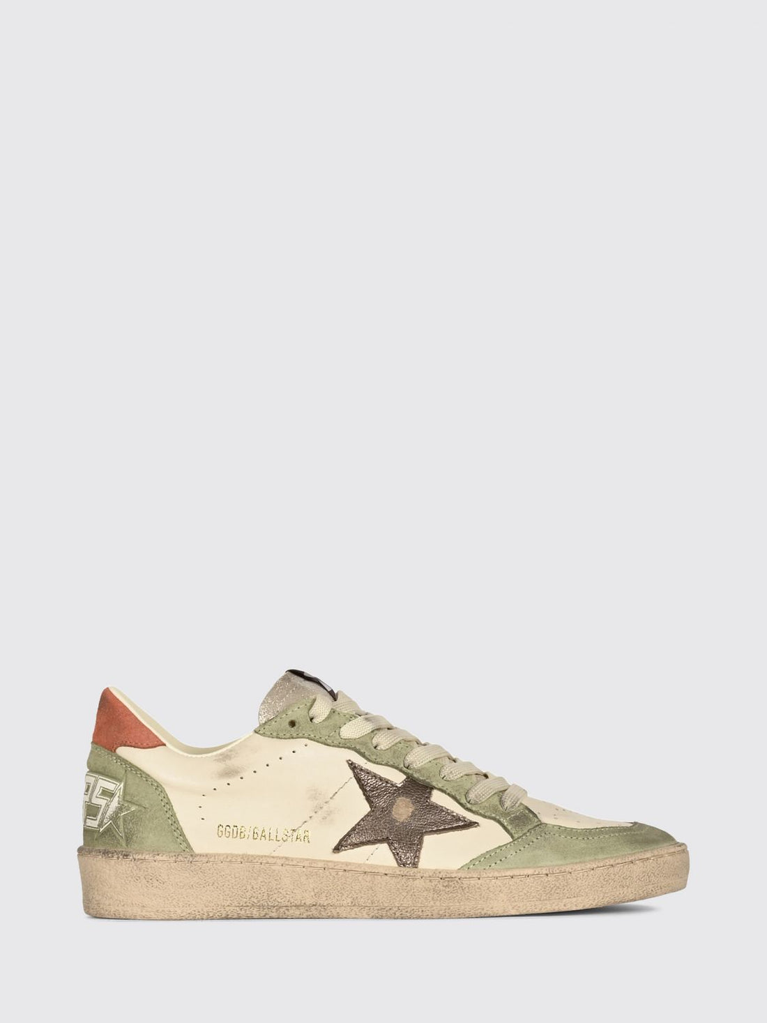 GOLDEN GOOSE 35 ball star smooth and suede calfskin sneakers