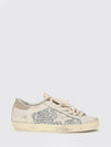super-star leather and glitter low-top sneakers