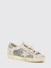 super-star leather and glitter low-top sneakers
