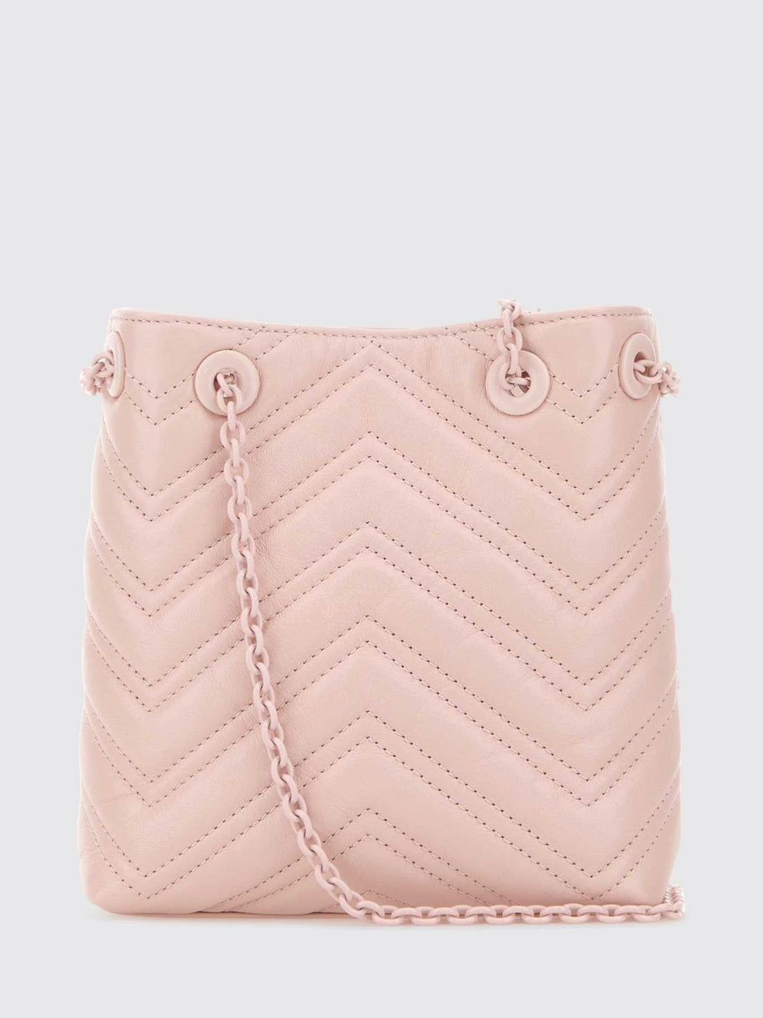 GUCCI OS gg marmont mini chevron matelassé nappa leather bucket bag