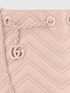 gg marmont mini chevron matelassé nappa leather bucket bag