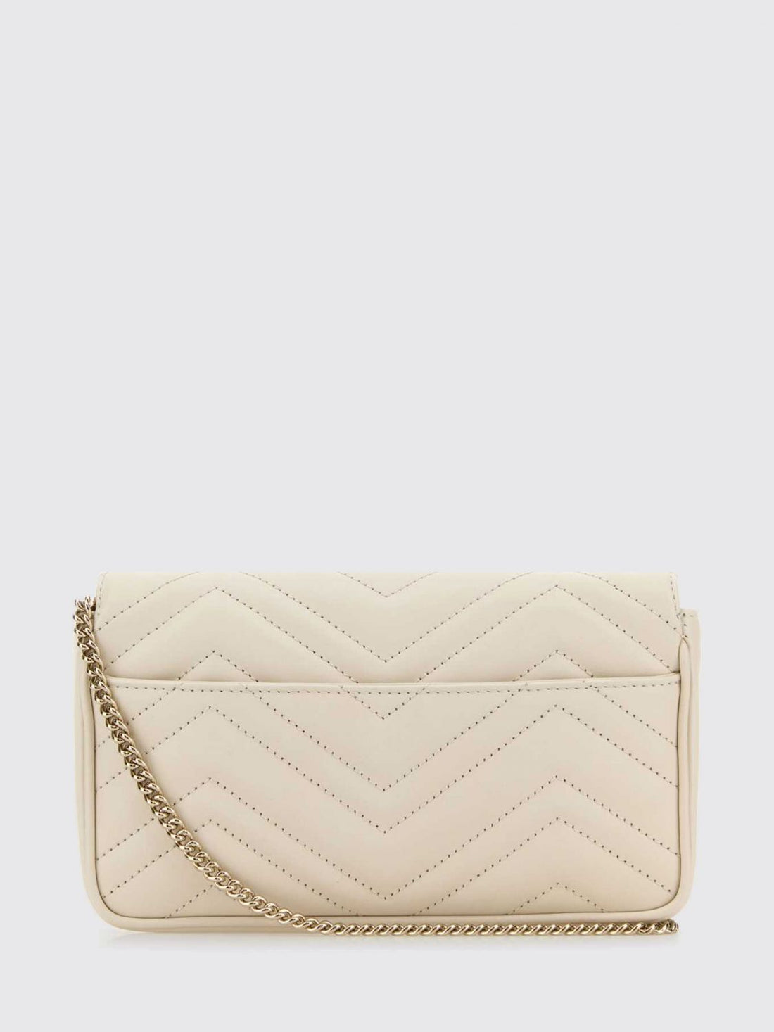 GUCCI OS gg marmont mini chevron matelassé leather bag with chain strap