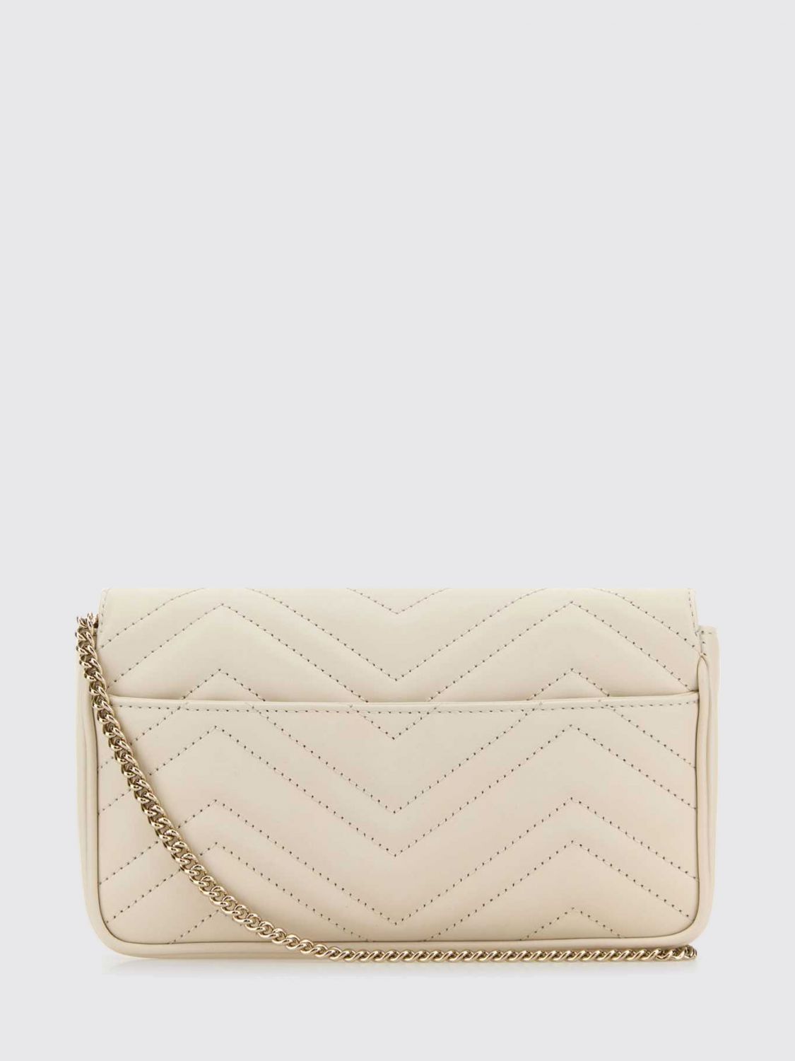 gg marmont mini chevron matelassé leather bag with chain strap