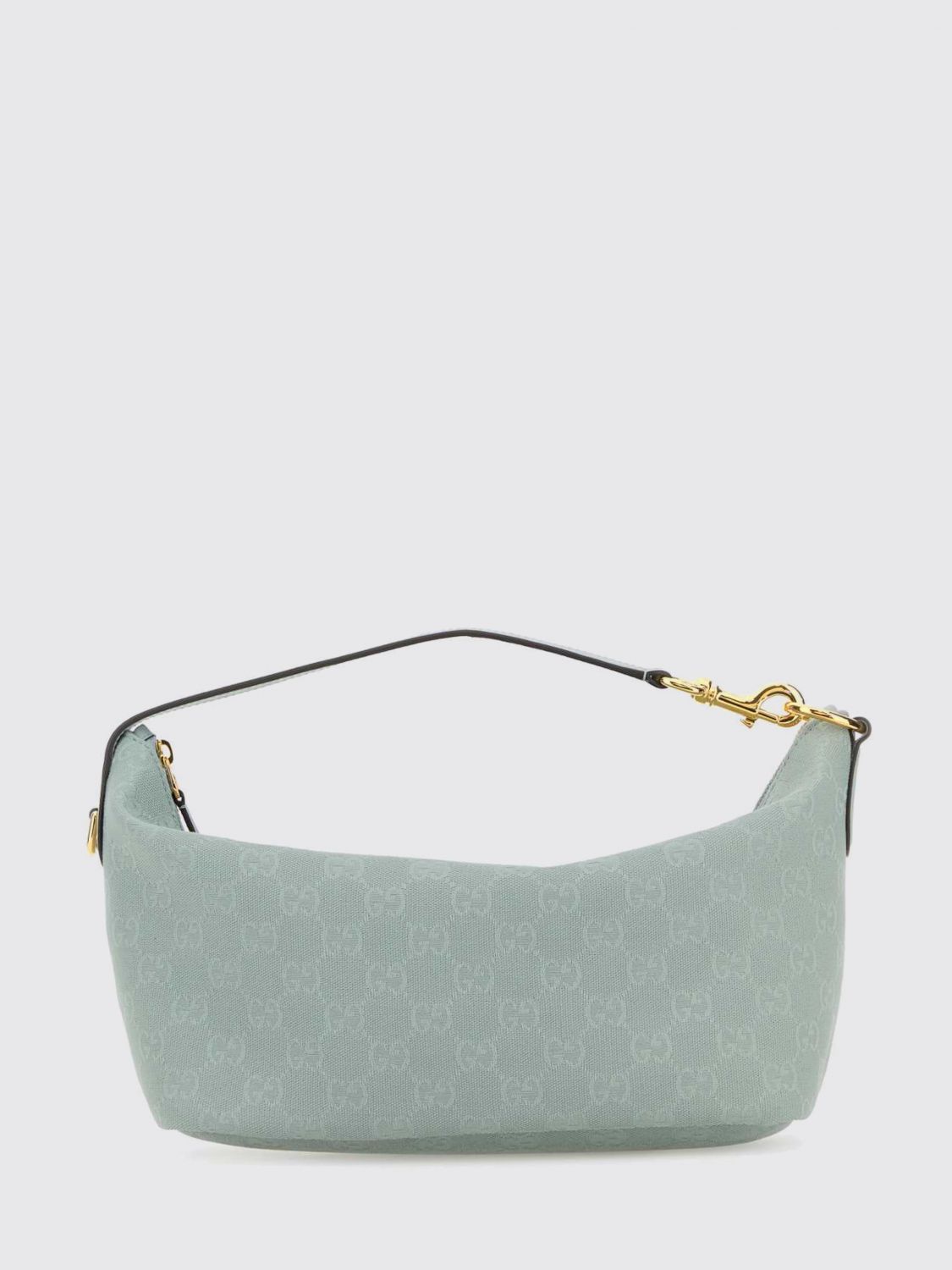 vanity handbag in gg monogram jacquard fabric with zip closure