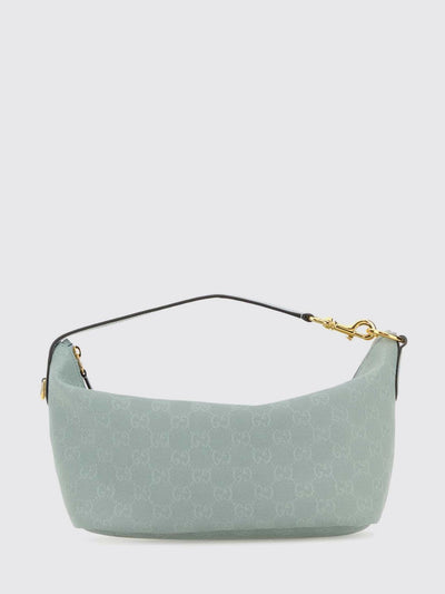 vanity handbag in gg monogram jacquard fabric with zip closure