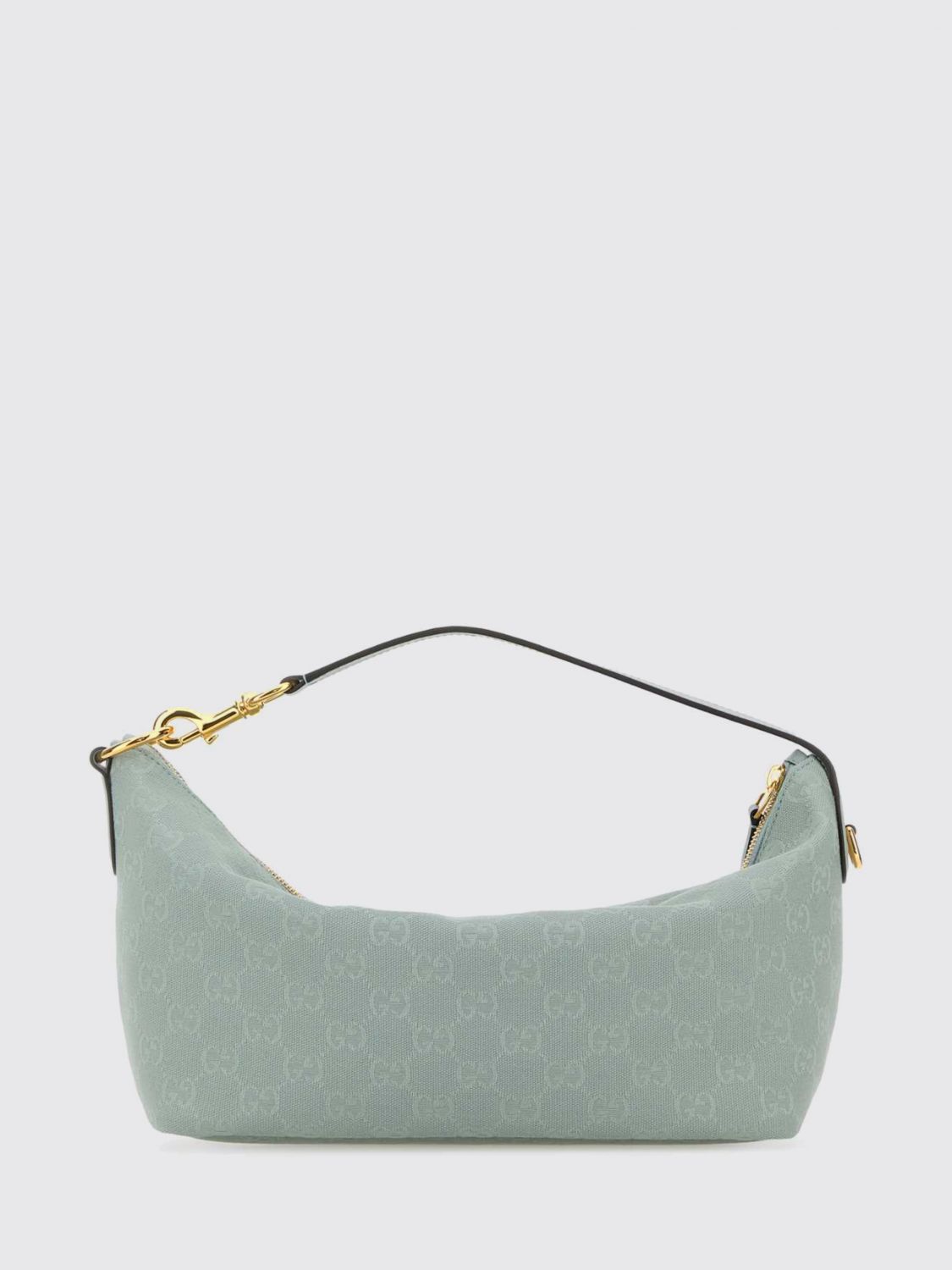 vanity handbag in gg monogram jacquard fabric with zip closure