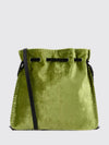 vlogo signature paisley embroidered bucket bag with crystals