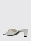 nappa leather mules with mid-heel and gg monogram hardware