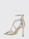 azia laminated nappa sandals with a stiletto heel and square toe