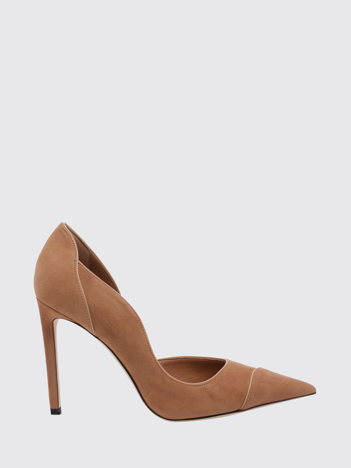 brigitte high-heeled suede court shoes