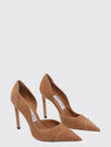brigitte high-heeled suede court shoes
