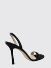 jenn suede slingback sandals with a round toe and stiletto heel